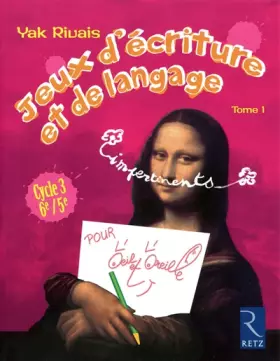 Couverture du produit · Jeux d'écriture et de langage - Tome 1