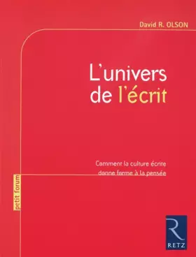 Couverture du produit · L'univers de l'écrit