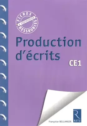 Couverture du produit · Production d'écrits