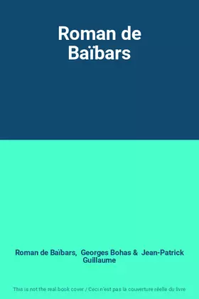 Couverture du produit · Roman de Baïbars