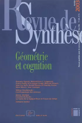 Couverture du produit · Revue de synthèse, numéro 124 : Géométrie et cognition