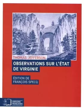 Couverture du produit · Observations sur l'Etat de Virginie