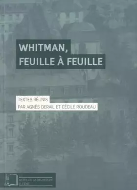 Couverture du produit · Whitman, feuille à feuille