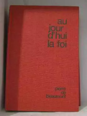 Couverture du produit · AUJOURD'HUI LA FOI