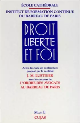 Couverture du produit · Droit Liberte Et Foi