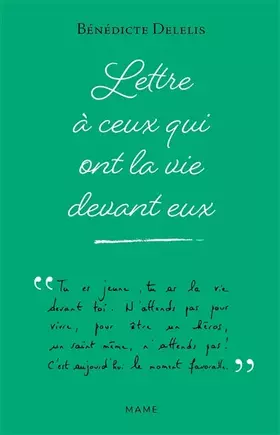 Couverture du produit · Lettre à ceux qui ont la vie devant eux
