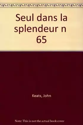 Couverture du produit · Seul dans la splendeur
