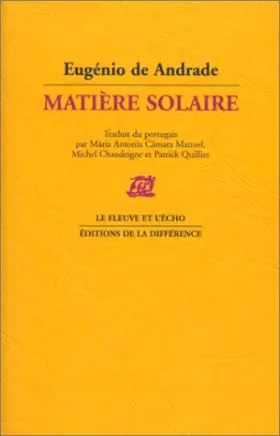 Couverture du produit · Matière solaire