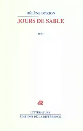 Couverture du produit · Jours de sable