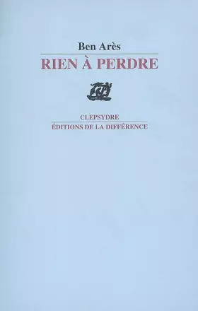 Couverture du produit · Rien à perdre