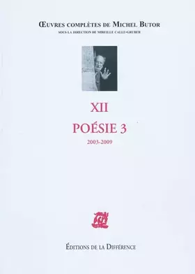 Couverture du produit · Poésie : Tome 3 (2003-2009)