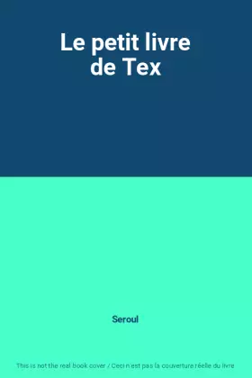 Couverture du produit · Le petit livre de Tex