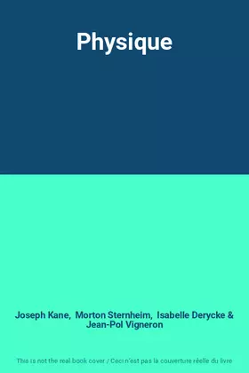 Couverture du produit · Physique
