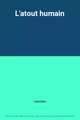 Couverture du produit · L'atout humain