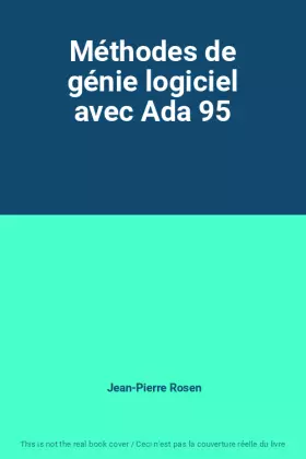Couverture du produit · Méthodes de génie logiciel avec Ada 95