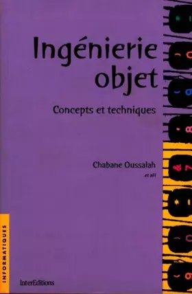Couverture du produit · INGENIERIE OBJET. Concepts et techniques