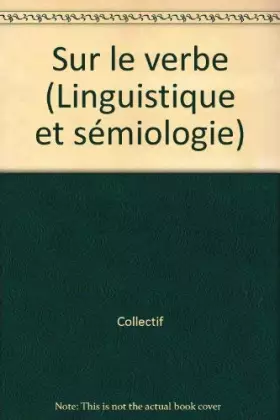 Couverture du produit · Sur le verbe