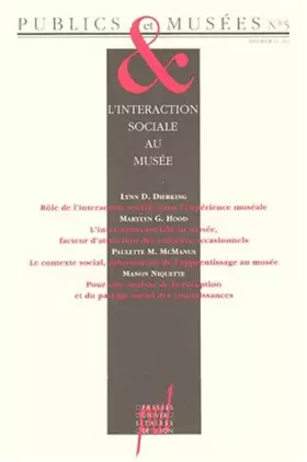 Couverture du produit · Publics et musées, numéro 5