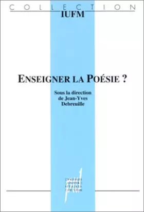 Couverture du produit · Enseigner la poésie ?