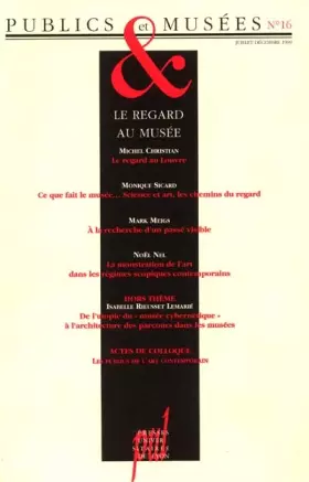 Couverture du produit · PUBLIC ET MUSEES N16