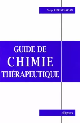 Couverture du produit · Guide de chimie thérapeutique
