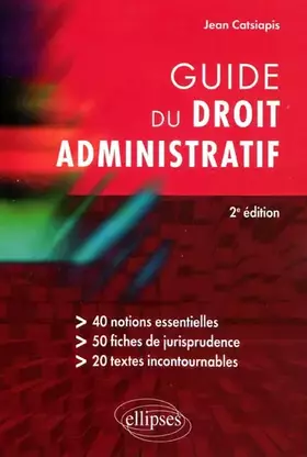 Couverture du produit · Guide du droit administratif