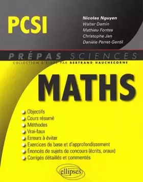 Couverture du produit · Maths PCSI