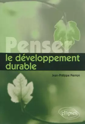 Couverture du produit · Penser le Developpement Durable