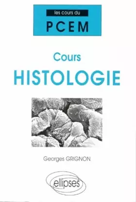 Couverture du produit · Cours Histologie