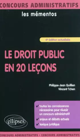 Couverture du produit · Droit public en 20 leçons