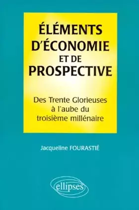 Couverture du produit · Éléments d'économie et de prospective