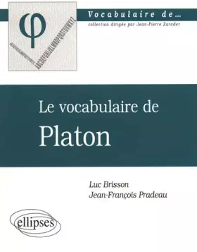 Couverture du produit · Le vocabulaire de Platon