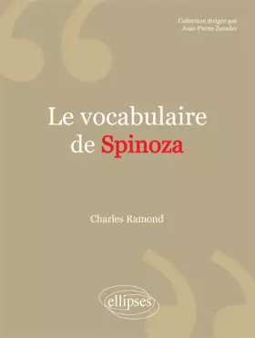 Couverture du produit · Le Vocabulaire de Spinoza