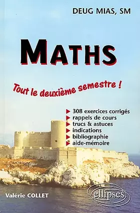 Couverture du produit · Exercices corrigés de math, DEUG mias-sm, 2e semestre