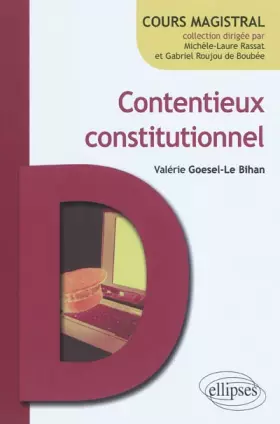 Couverture du produit · Contentieux constitutionnel