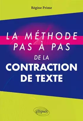 Couverture du produit · Méthode pas à pas de la contraction de texte