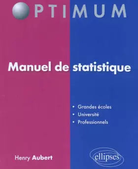 Couverture du produit · Manuel de Statistique