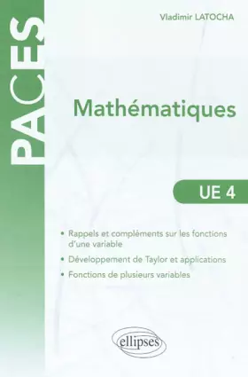 Couverture du produit · Mathématiques en Paces UE4
