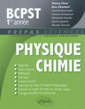 Couverture du produit · Physique Chimie BCPST 1re Année
