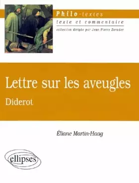 Couverture du produit · Lettre sur les aveugles, Diderot