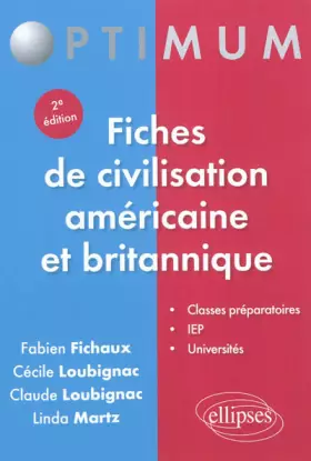 Couverture du produit · Fiches de Civilisation Américaine & Britannique