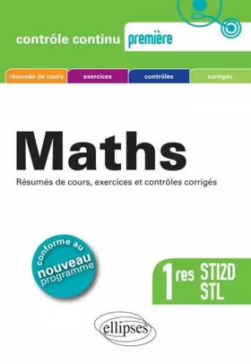 Couverture du produit · Maths Premières STI2D STL Conforme au Programme 2011