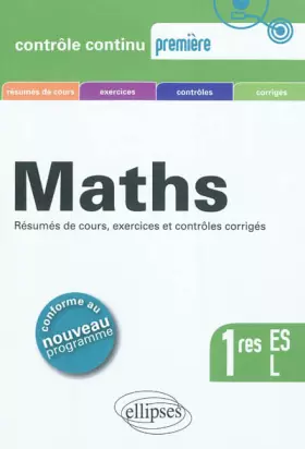 Couverture du produit · Maths Premières ES & L Conforme au Programme 2011