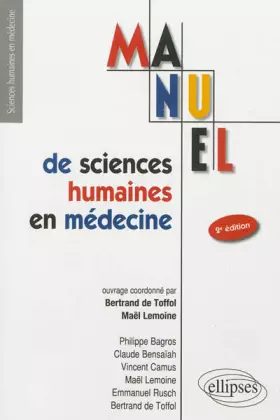 Couverture du produit · Manuel de Sciences Humaines en Médecine