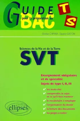 Couverture du produit · Sciences de la Vie et de la Terre, Terminale S