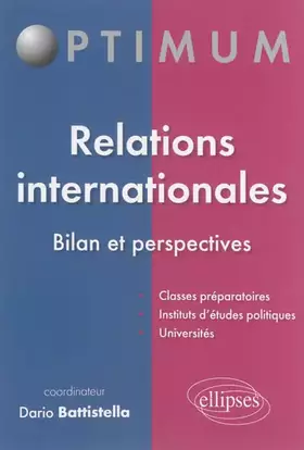 Couverture du produit · Relations Internationales Bilan et Perspectives