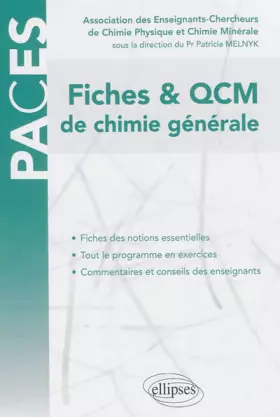 Couverture du produit · PACES Fiches & QCM de Chimie Générale UE1