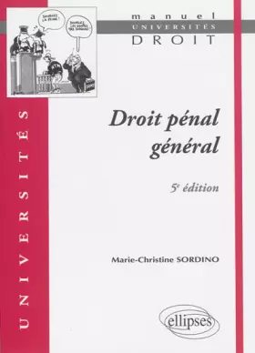 Couverture du produit · Droit Penal Général