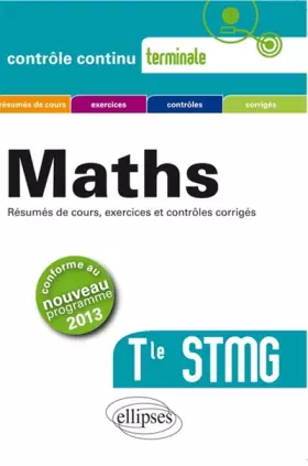 Couverture du produit · Maths Tle STMG