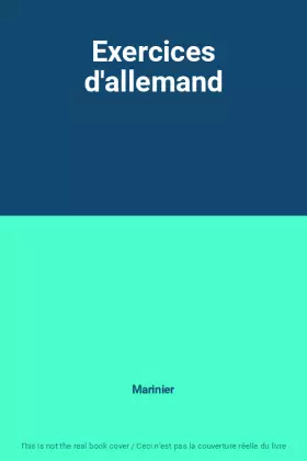 Couverture du produit · Exercices d'allemand